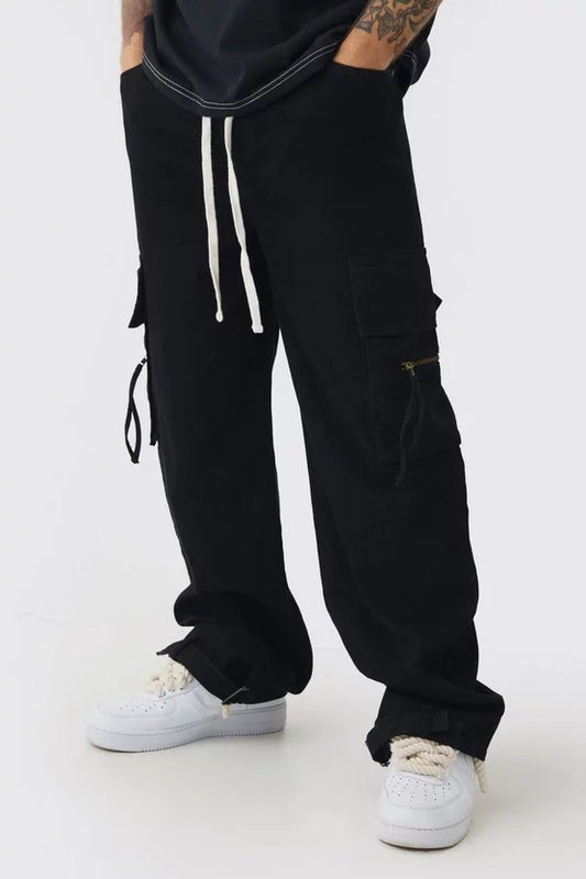 Baggy Black Cargo Pants